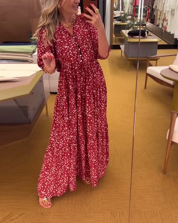 Elegant And Fashionable Printed Dress