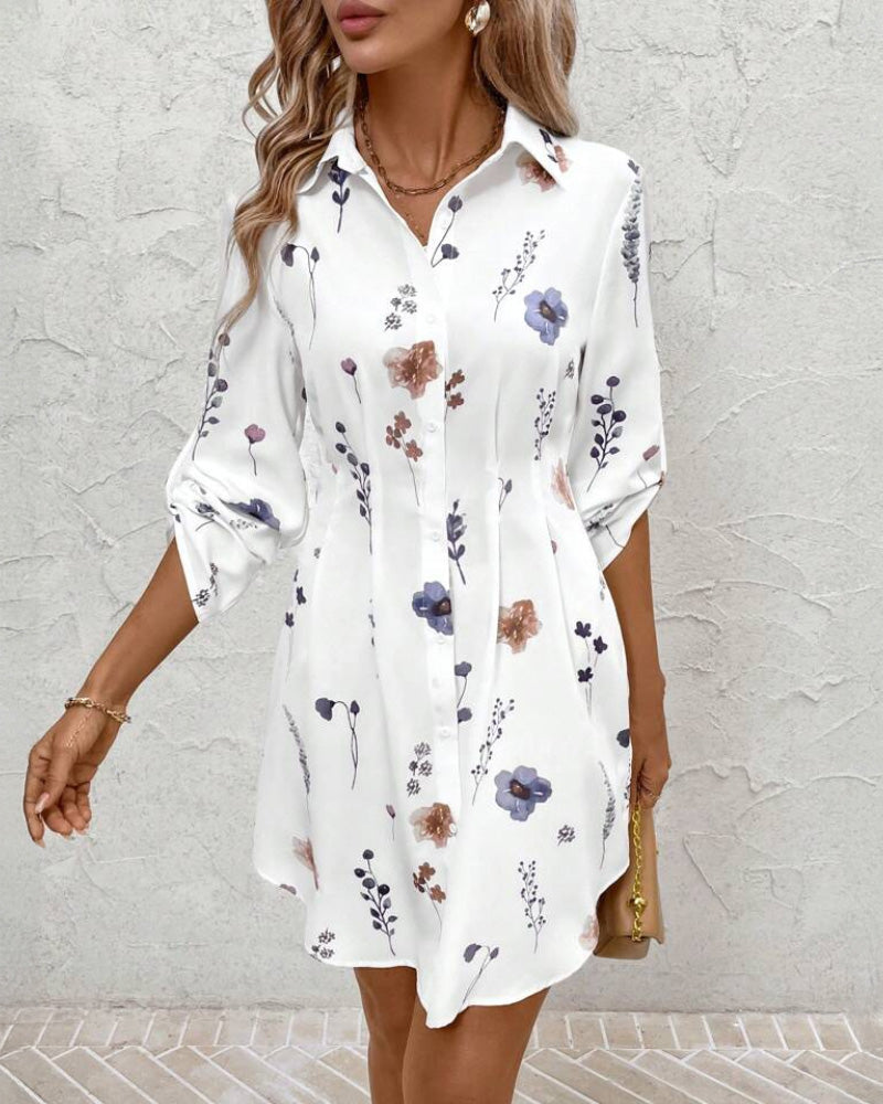 Fashion Print Fitted Dress