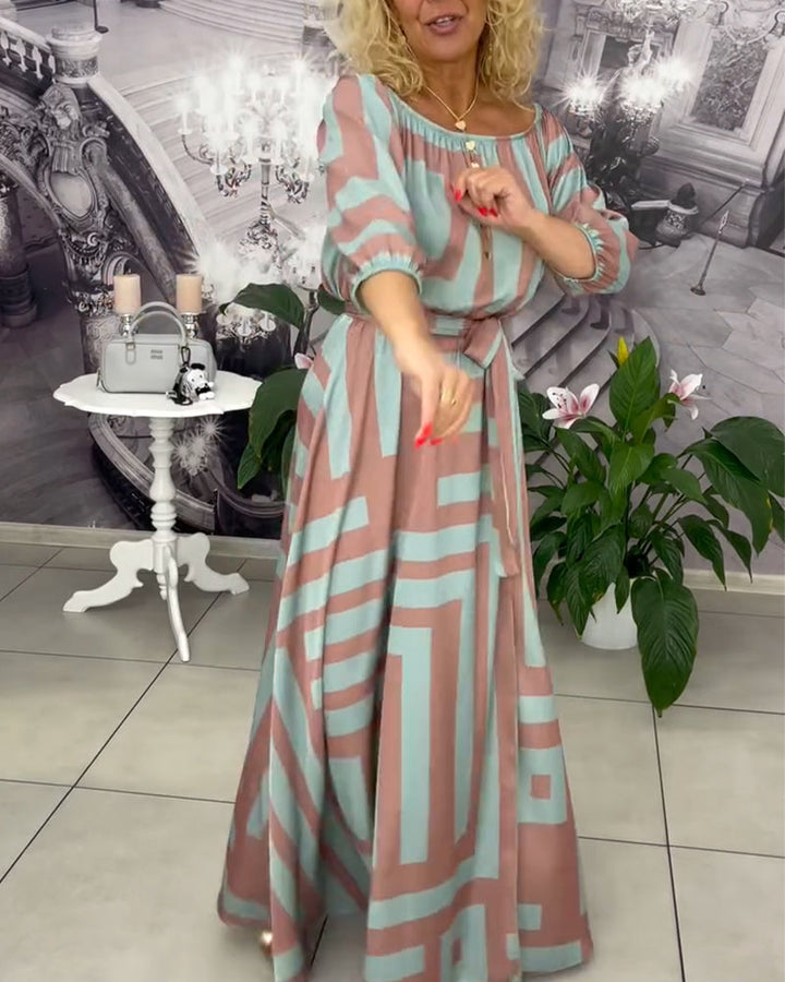 Fashionable And Elegant Printed Dress