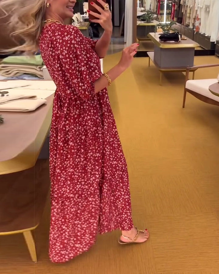 Elegant And Fashionable Printed Dress