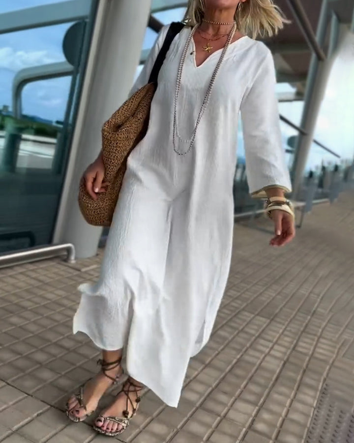 Elegant And Stylish V-Neck Dress