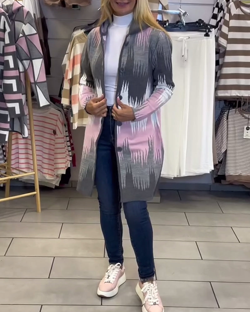 Fashionable Street Long-Sleeved Cardigan