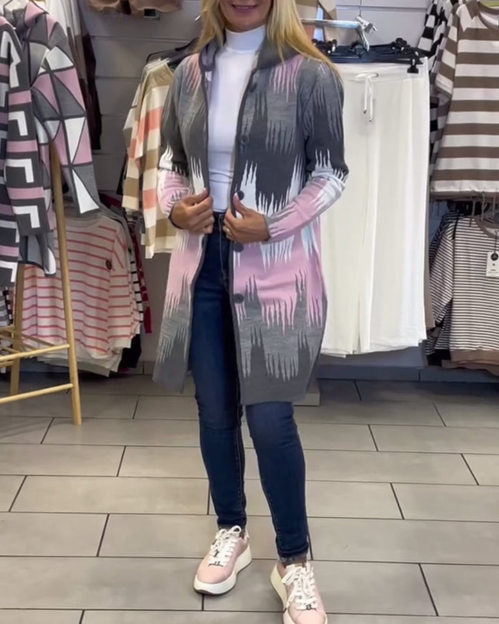 Fashionable Street Long-Sleeved Cardigan