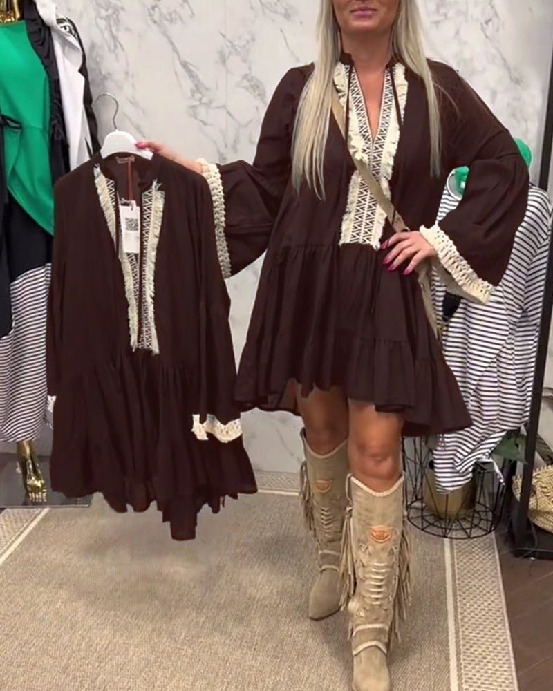 Loose Bohemian Holiday Dress