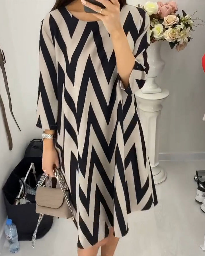 Printed loose dress