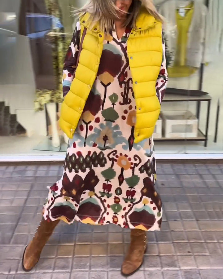 Elegant high-end  long-sleeved dress