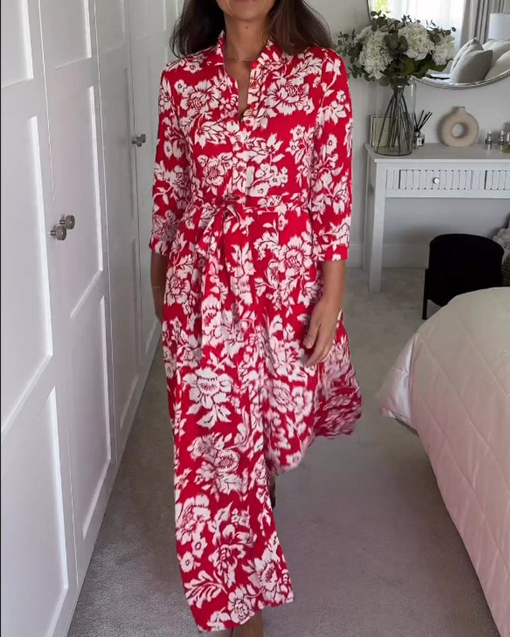 Floral Print Maxi Dress