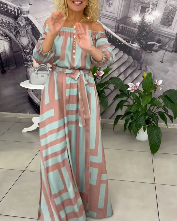 Fashionable And Elegant Printed Dress