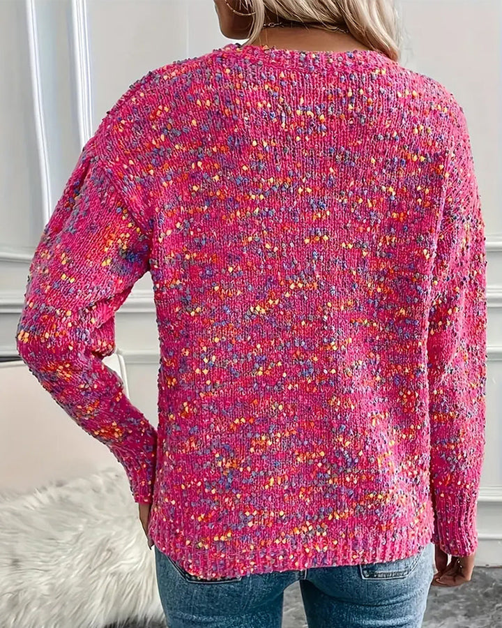 Crew Neck Colorful Jumper