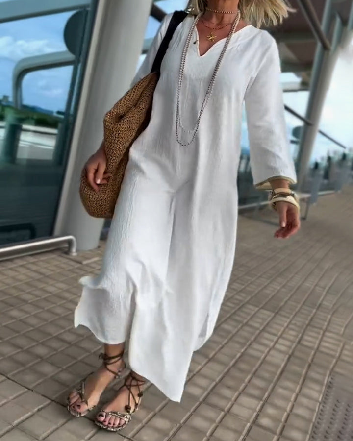 Elegant And Stylish V-Neck Dress