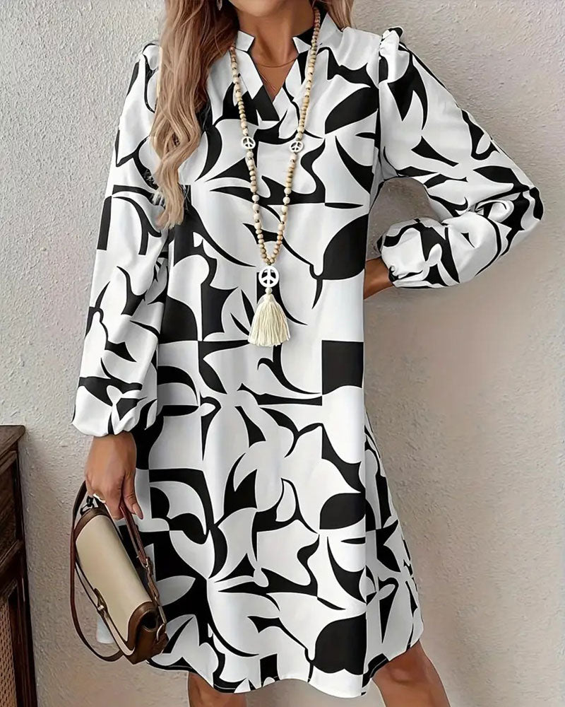 Bohemian Fashion Loose V-Neck Dress