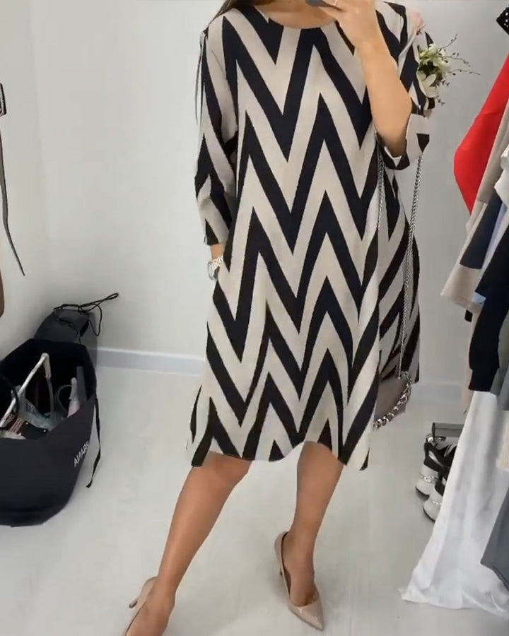 Printed loose dress