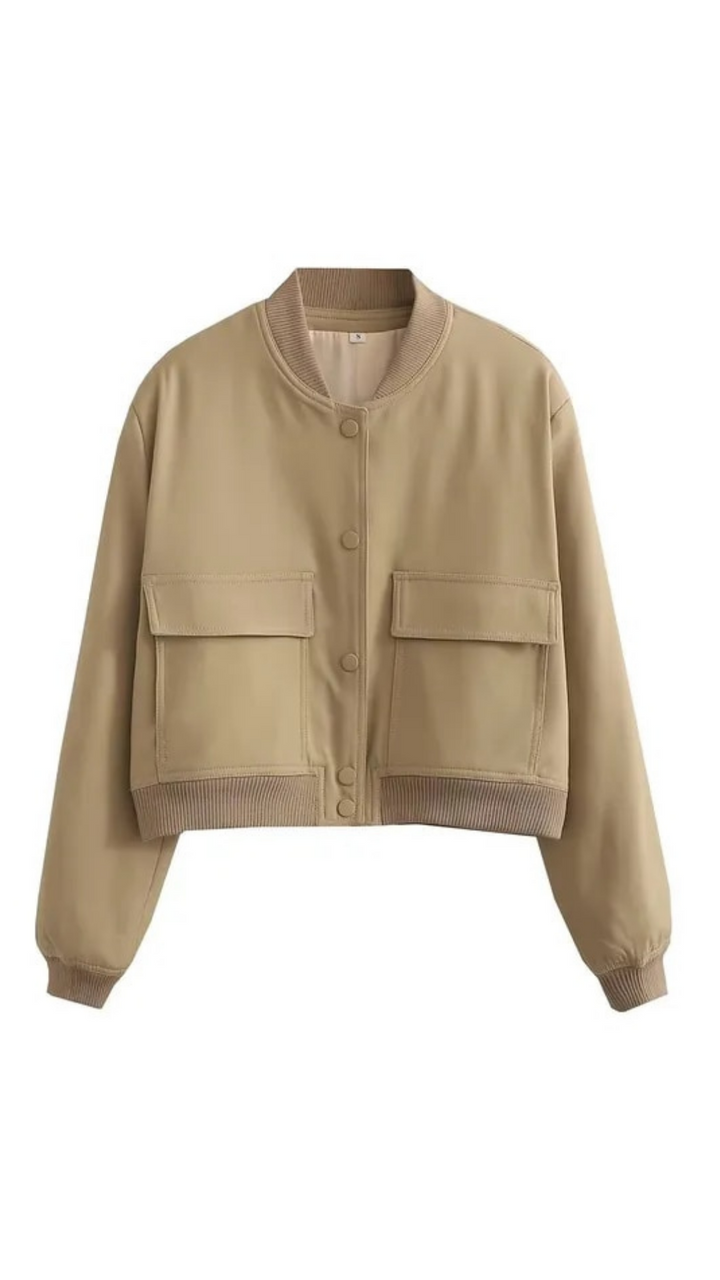 Rhea Button Down Bomber Jacket