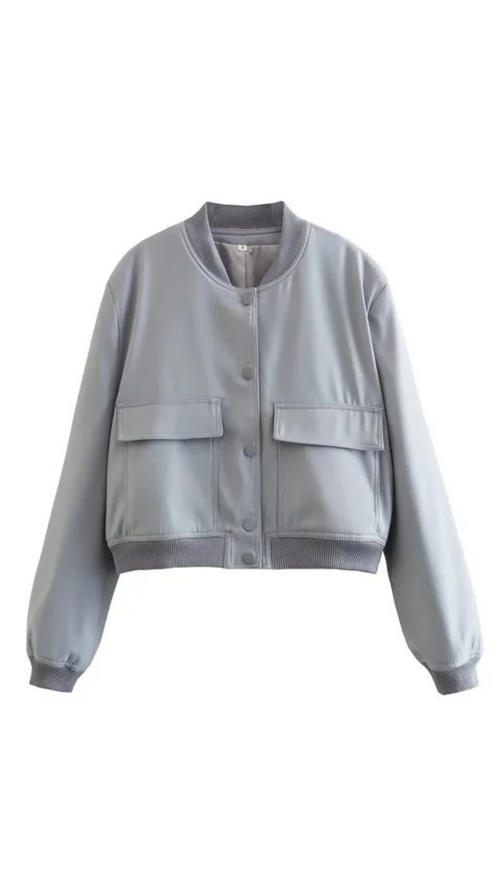 Rhea Button Down Bomber Jacket