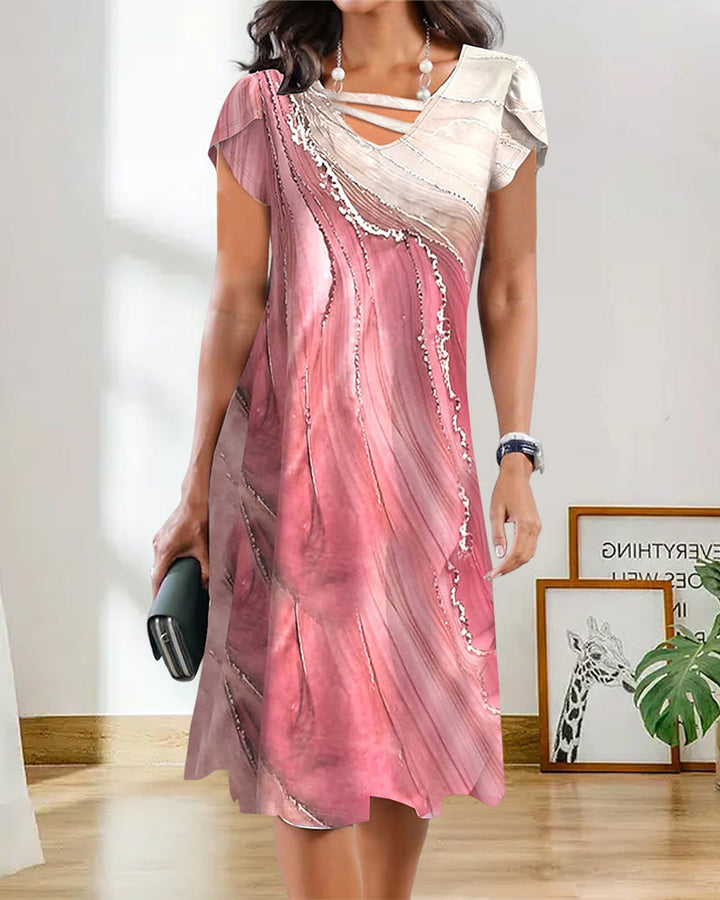 Fashion Short Sleeve Dress