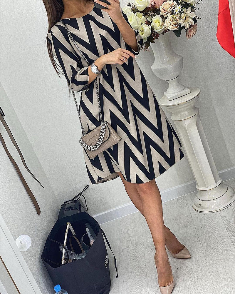 Printed loose dress