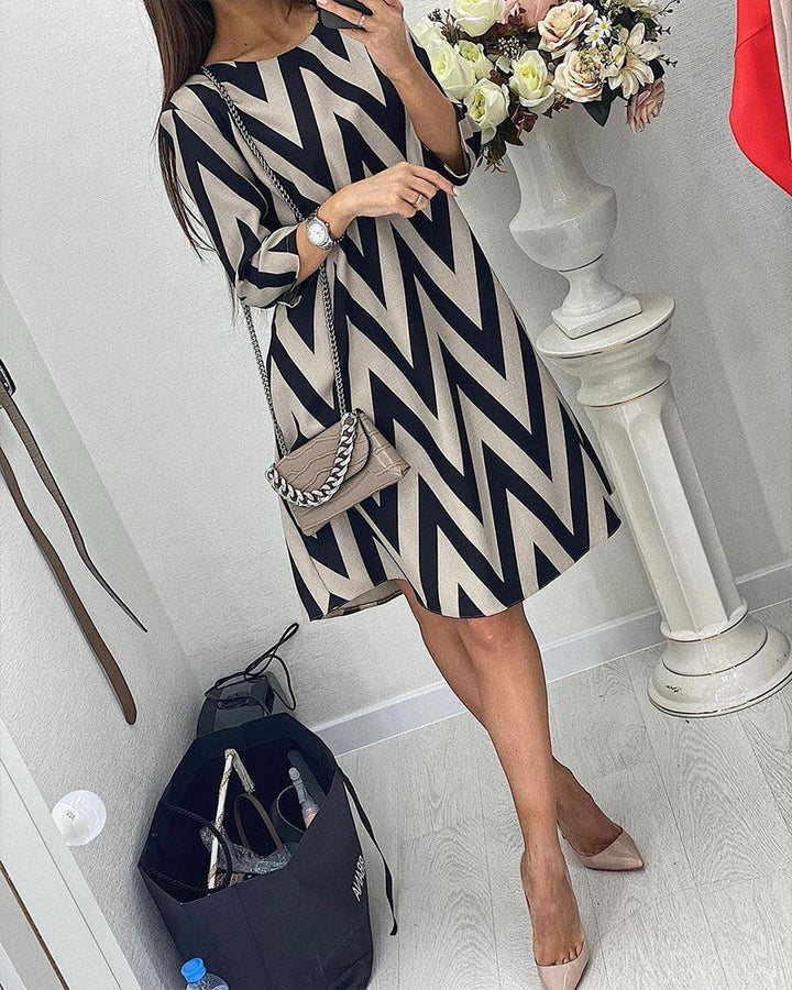 Printed loose dress