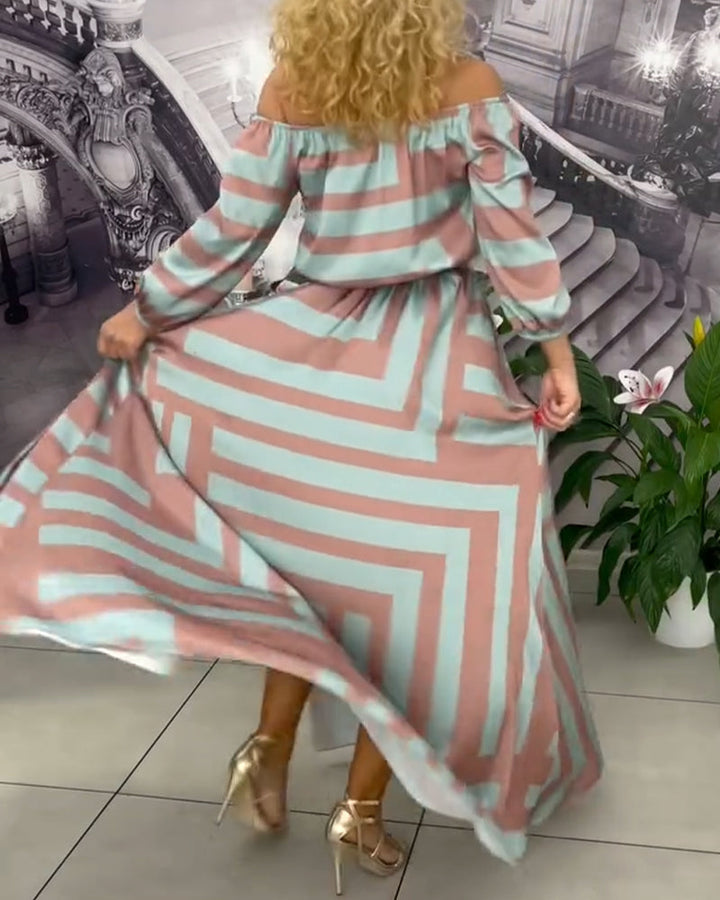 Fashionable And Elegant Printed Dress
