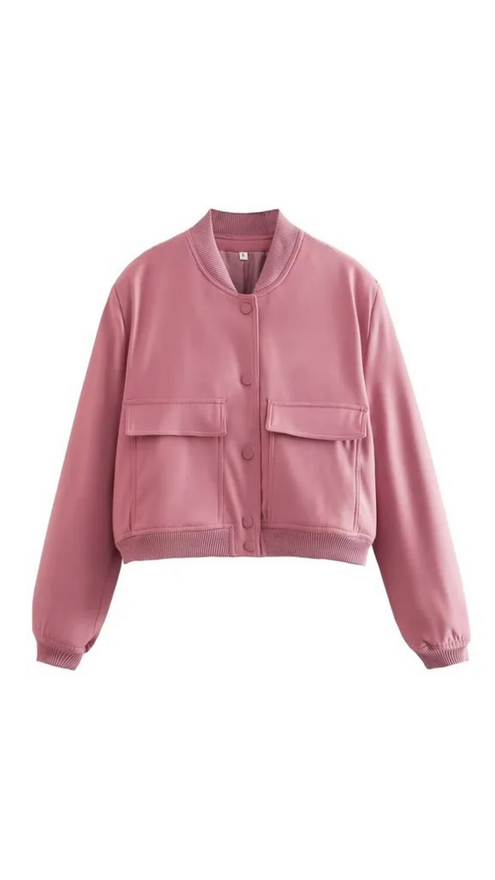 Rhea Button Down Bomber Jacket