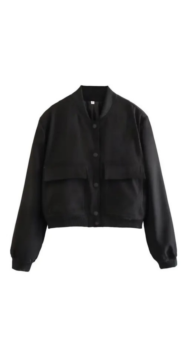 Rhea Button Down Bomber Jacket