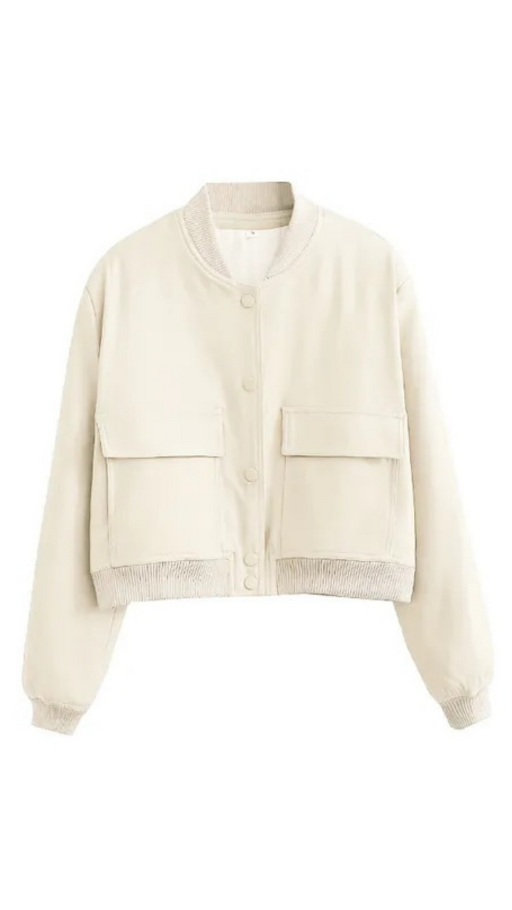 Rhea Button Down Bomber Jacket