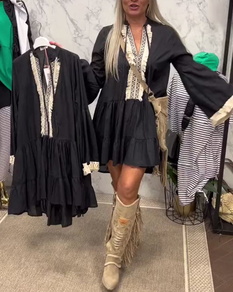 Loose Bohemian Holiday Dress