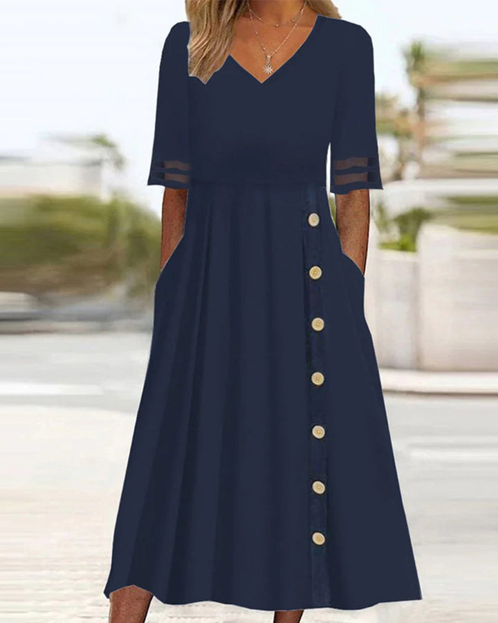Temperament V-Neck Dress