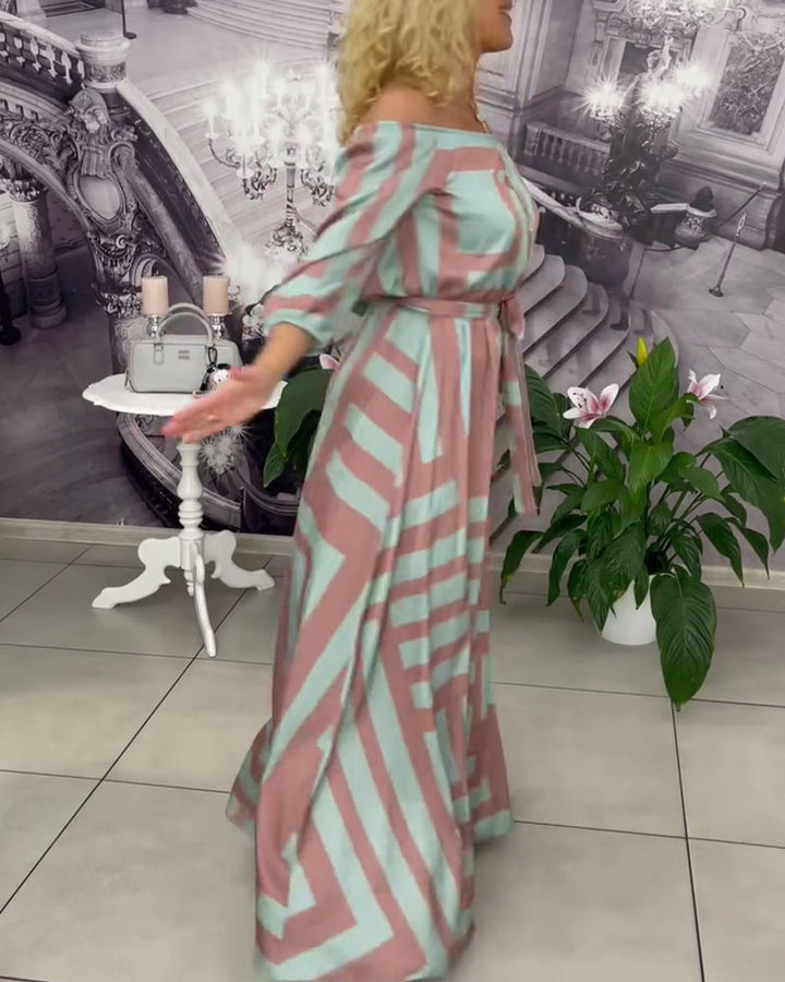 Fashionable And Elegant Printed Dress