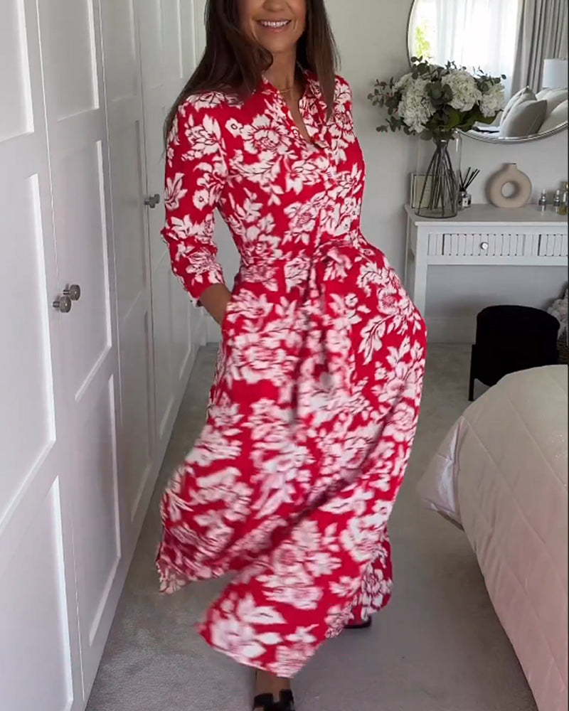Floral Print Maxi Dress