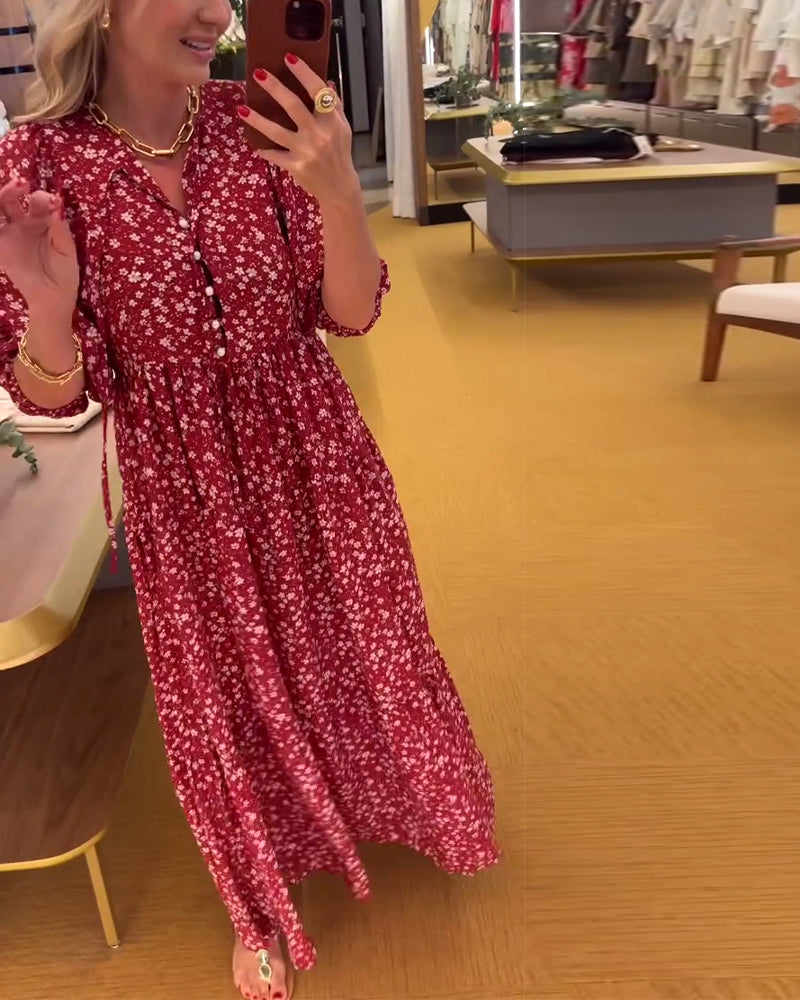 Elegant And Fashionable Printed Dress
