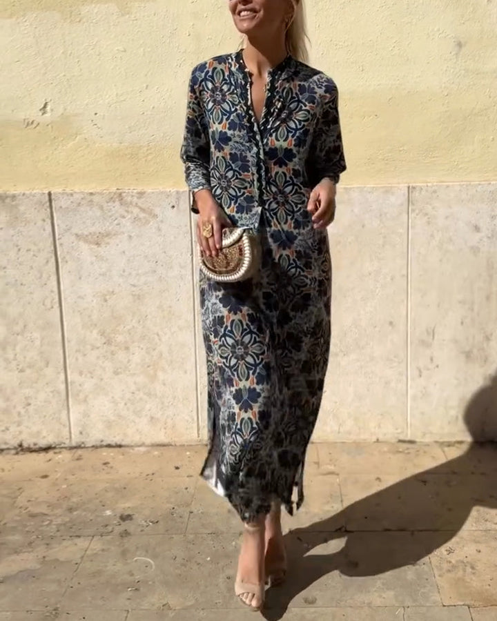 Retro Fashion Print Dress