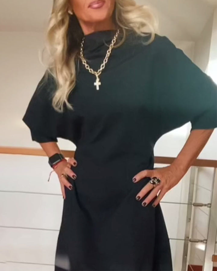 High-Neck Fashionable Dress