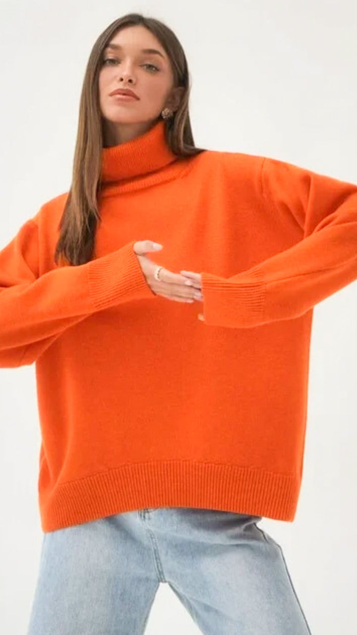 Coraline Turtleneck Sweater (Loose Fit)