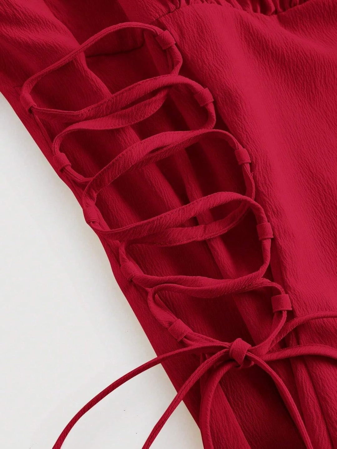 Vestido largo rojo con encanto elegante