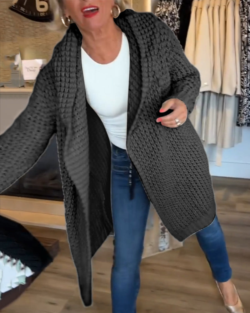 Solid colour cardigan