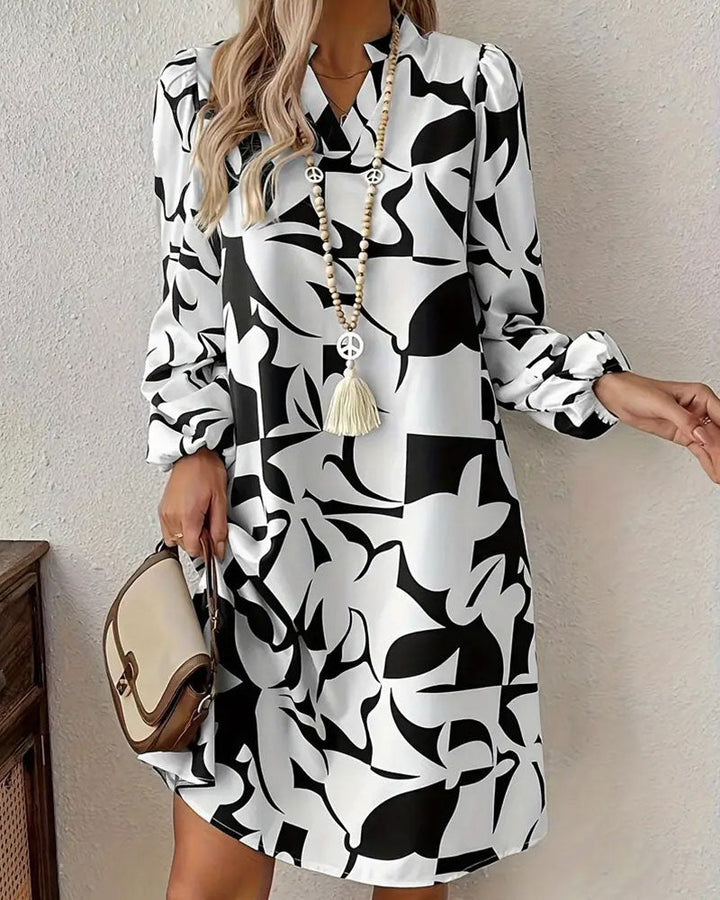 Bohemian Fashion Loose V-Neck Dress