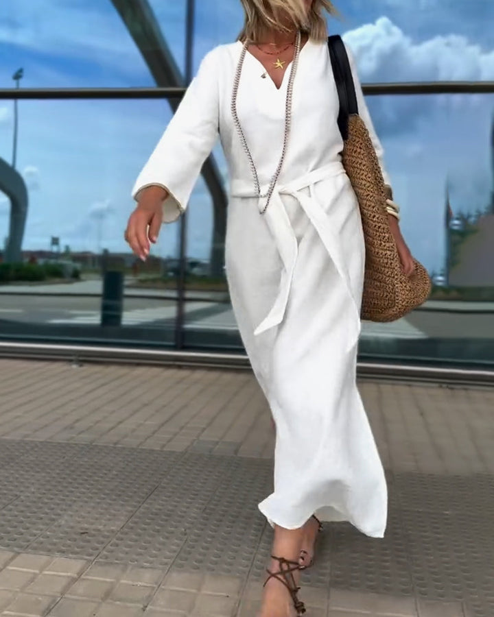 Elegant And Stylish V-Neck Dress
