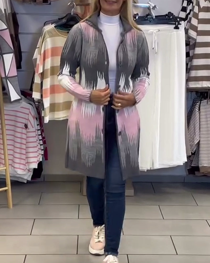 Fashionable Street Long-Sleeved Cardigan