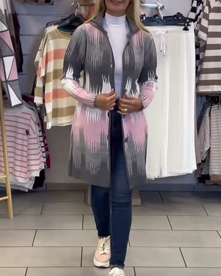 Fashionable Street Long-Sleeved Cardigan