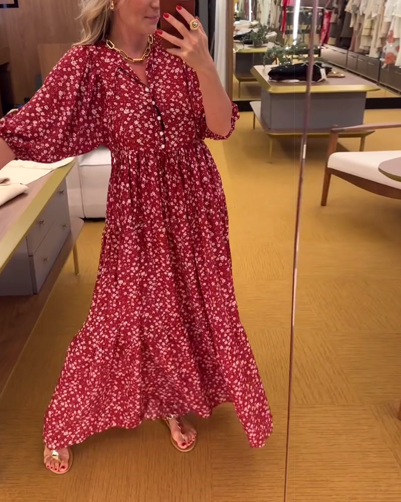 Elegant And Fashionable Printed Dress