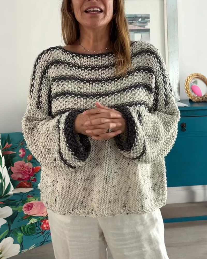 Simple and Loose Nordic - style Sweater