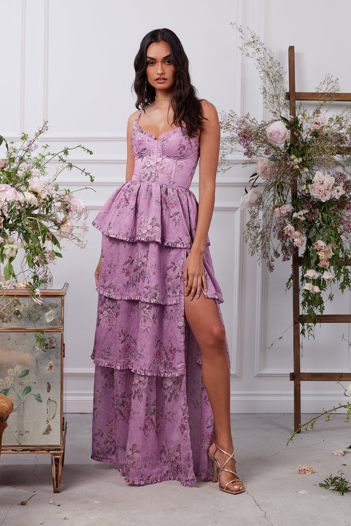 Vestido largo romántico