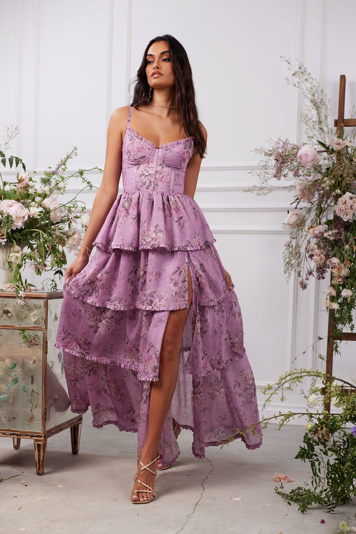 Vestido largo romántico