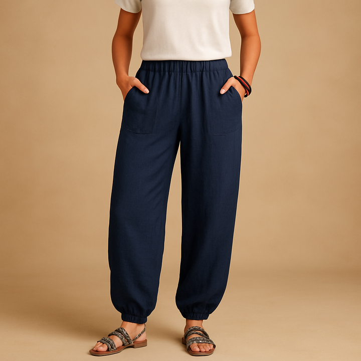 Boho Breeze High-Rise Trousers