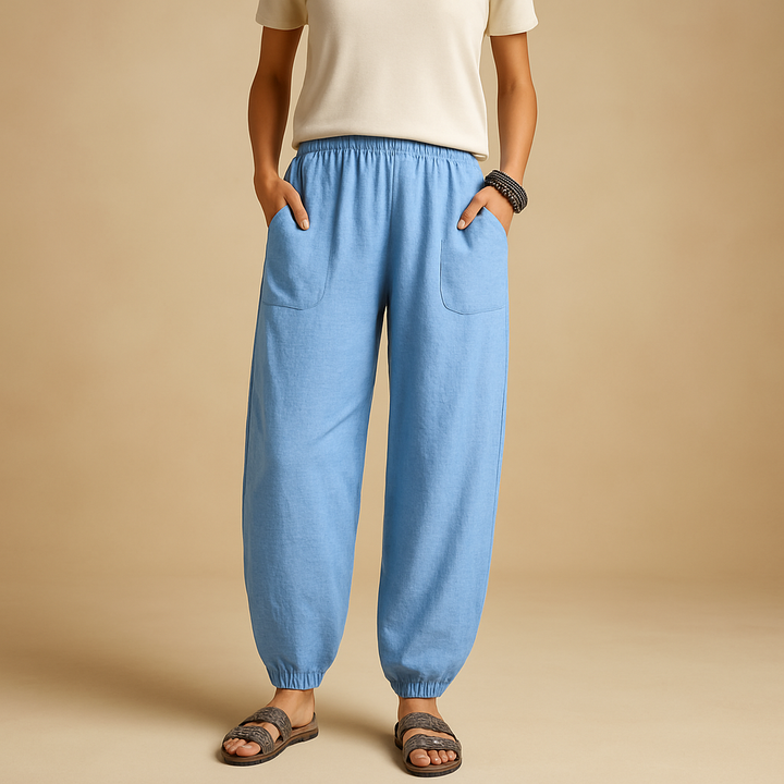 Boho Breeze High-Rise Trousers