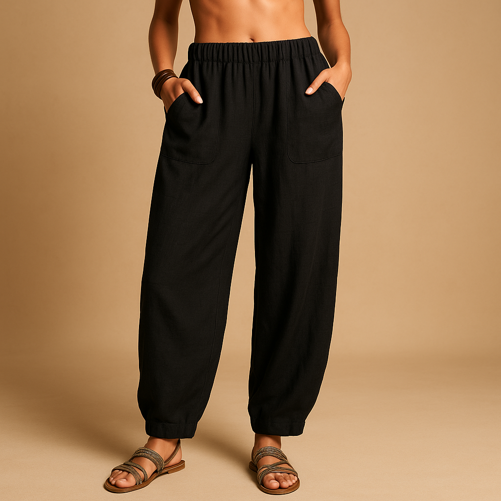 Boho Breeze High-Rise Trousers