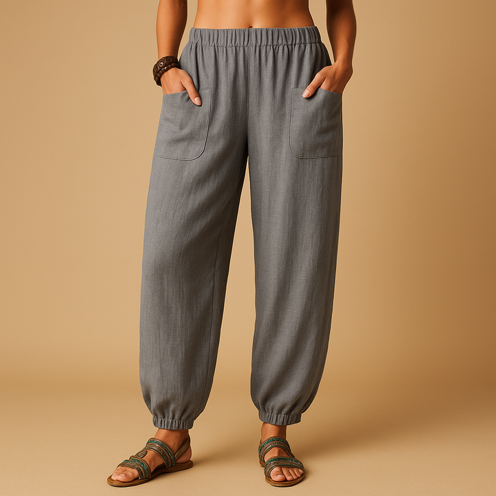 Boho Breeze High-Rise Trousers