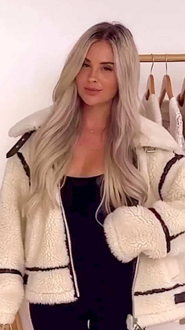 Valencia Faux Wool Plush Coat