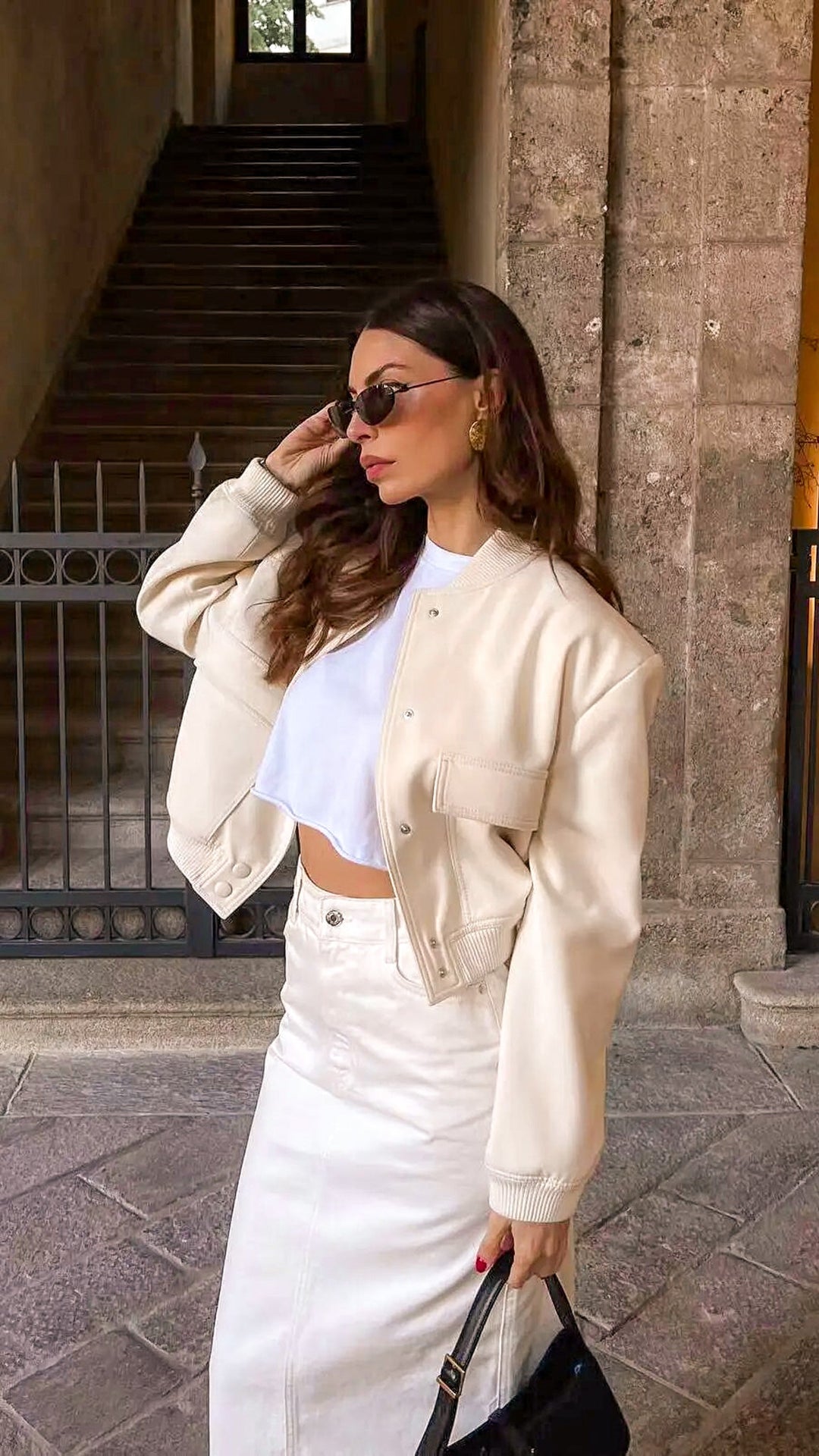 Rhea Button Down Bomber Jacket