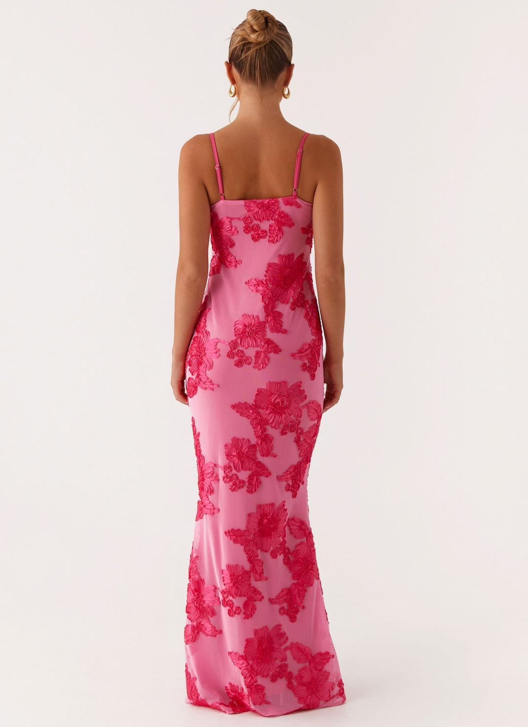 Vestido floral sin tirantes
